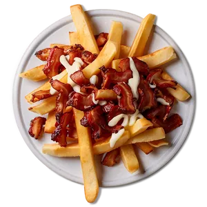 Poutine With Maple Bacon PNG Fnj