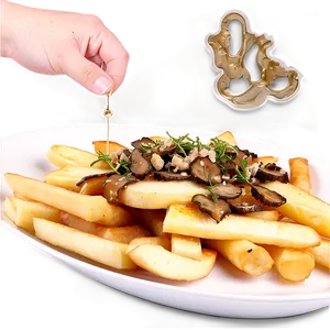 Poutine With Truffle Oil Elegance Png Wod41 PNG image