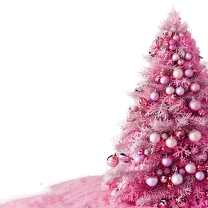 Powder Pink Christmas Tree Png Vqy25 PNG image