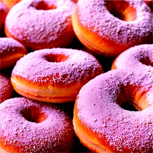 Powdered Donut PNG 24
