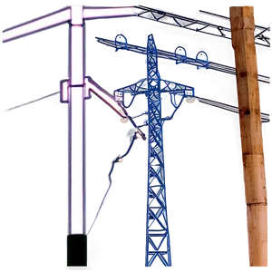 Power Line Towers Field Png Fop84 PNG image