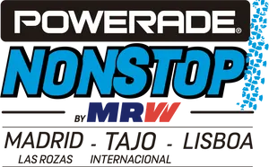 Powerade Non Stop Madrid Tajo Lisboa Event Logo PNG image