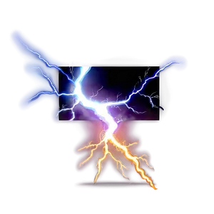 Powerful Lightning Bolt PNG Bkb