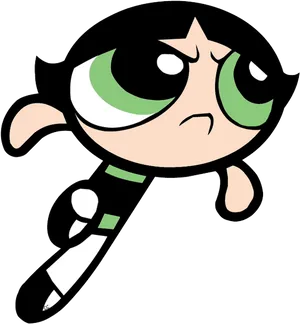 Powerpuff Girls Buttercup Frowning PNG image