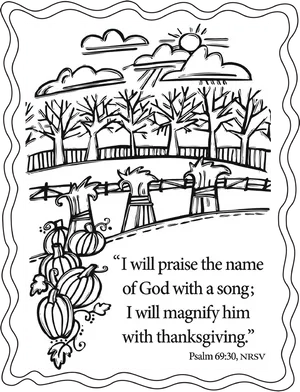 Praise_and_ Thanksgiving_ Psalm_69_30_ Clipart PNG image