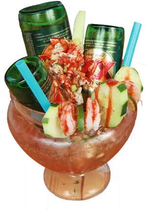 Prawn Cocktail Beer Combo PNG image