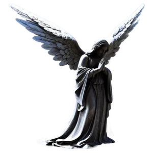 Praying Angel Silhouette PNG Oye28 PNG