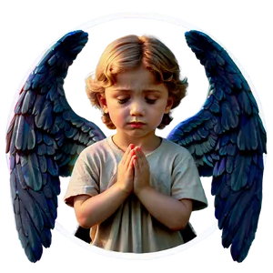 Praying Guardian Angel PNG Qih