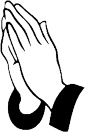 Praying Hands Clipart Outline PNG image