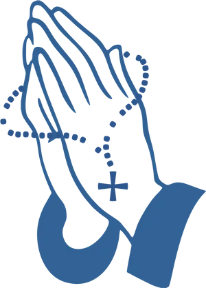 Praying Hands Vector Illustration PNG image