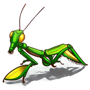 Praying Mantis Art Png Dmx PNG image