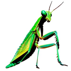 Praying Mantis Silhouette PNG Qms