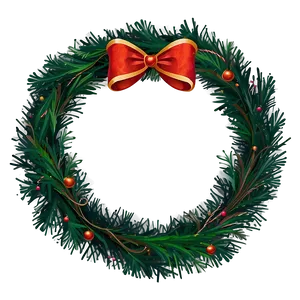 Pre-lit Christmas Wreath Png Itg69 PNG image