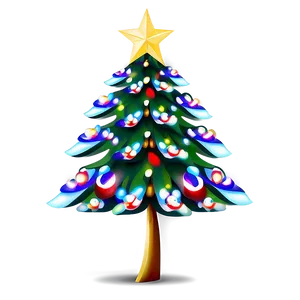 Precious Christmas Tree Illustration Png 06252024 PNG image