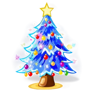 Precious Christmas Tree Illustration PNG Xqc PNG
