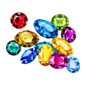 Precious Gems Falling Png 33 PNG image