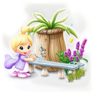 Precious Moments Garden Adventures Png Wjf PNG image