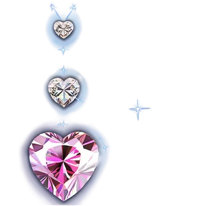 Precious Pink Heart Diamond Png Ewc PNG image