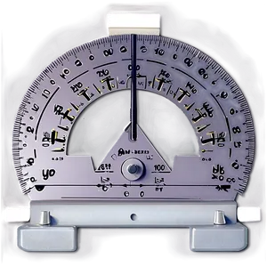 Precision Protractor Graphic Png 05252024 PNG image