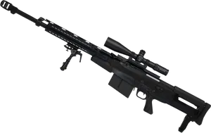 Precision Riflewith Scopeand Bipod