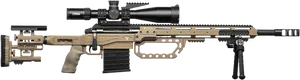 Precision Sniper Rifle Desert Camouflage PNG image