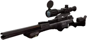 Precision Sniper Rifle Isolated PNG image