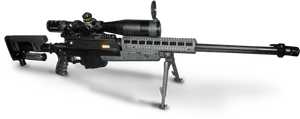 Precision Sniper Rifle Profile PNG image