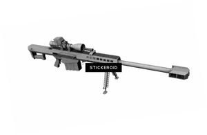 Precision Sniper Rifle3 D Model PNG image