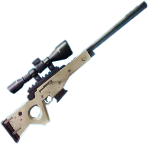 Precision Sniper Riflewith Scope PNG image