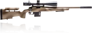 Precision Sniper Riflewith Scope PNG image