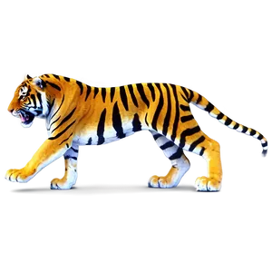 Predator Tiger On Hunt PNG 06252024