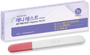 Pregnancy Test Kitand Packaging PNG image