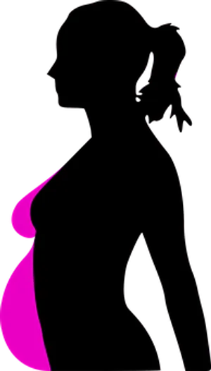 Pregnant Silhouette Art PNG image
