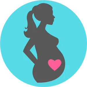 Pregnant Silhouette Love Womb PNG image