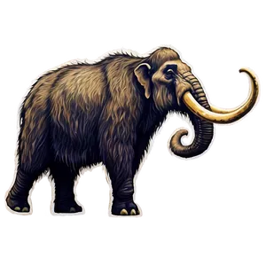 Prehistoric Wildlife Mammoth Png 06252024 PNG image