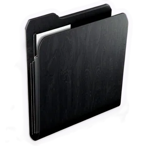 Premium Black Folder Design PNG 06212024 PNG