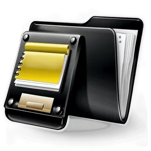 Premium Black Folder Design PNG 98 PNG