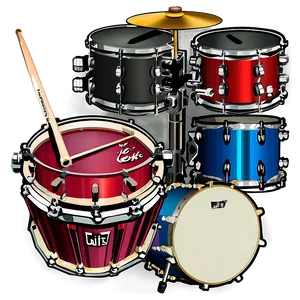 Premium Drum Kit PNG 90