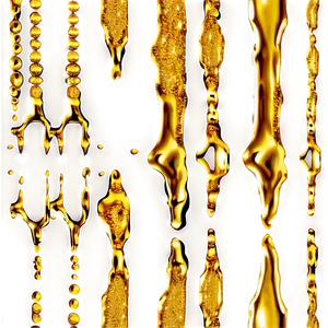 Premium Gold Glitter Drip PNG Vuu42 PNG