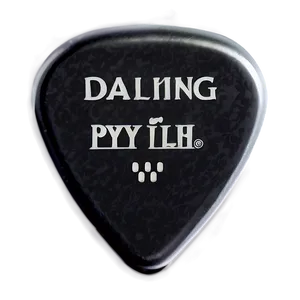 Premium Guitar Pick PNG Vid