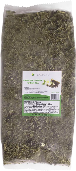 Premium Jasmine Green Tea Leaves Package PNG
