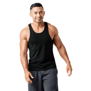 Premium Quality Black Tank Top PNG Acf76 PNG