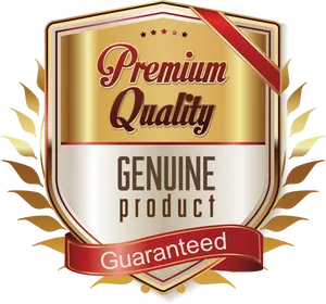 Premium Quality Genuine Product Badge PNG image