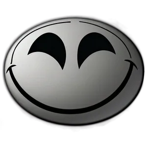 Preppy Smiley Face In Monochrome Png 71 PNG image