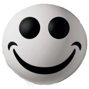 Preppy Smiley Face In Monochrome Png Ruk PNG image