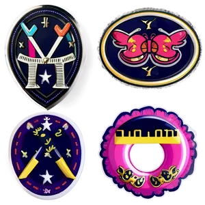 Preppy Stickers C PNG image