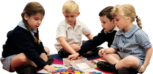 Preschoolers Engagedin Learning Activity PNG