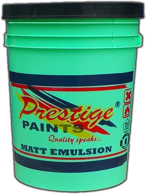 Prestige Paints Matt Emulsion Bucket PNG image