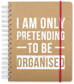 Pretending Organised Diary PNG image