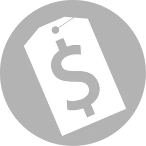 Price Tag Icon Gray Background PNG image